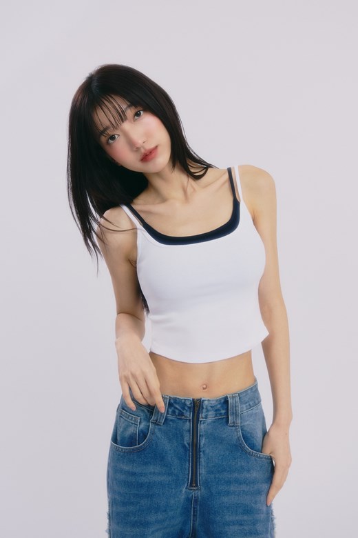 雙層撞色Bra Top