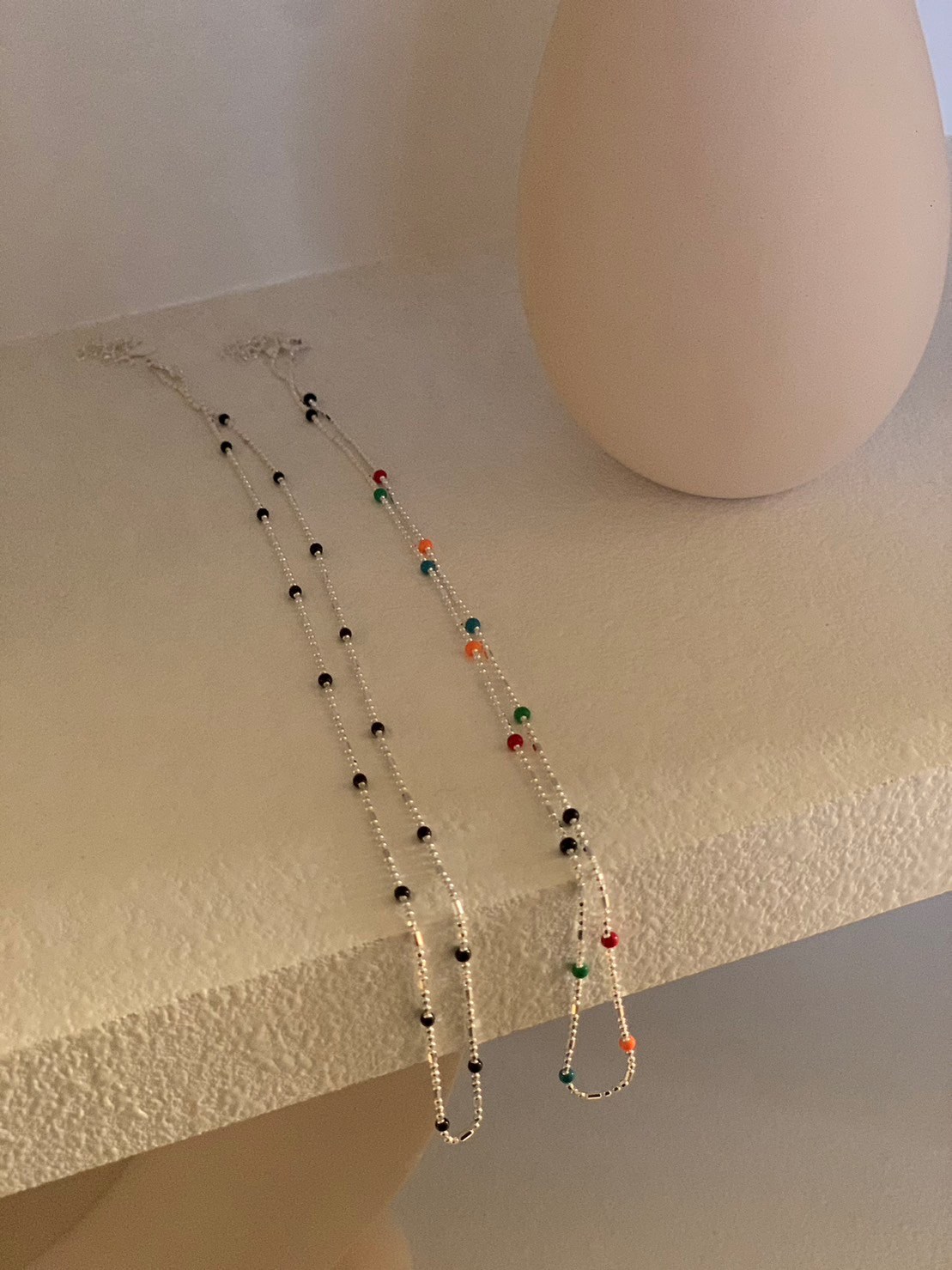 純銀珠珠細鍊