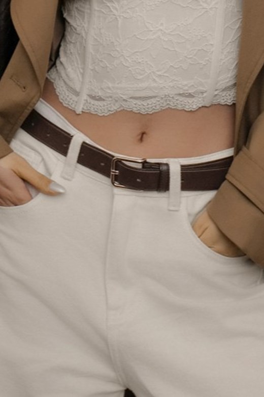 自訂款牛皮方釦頭皮帶