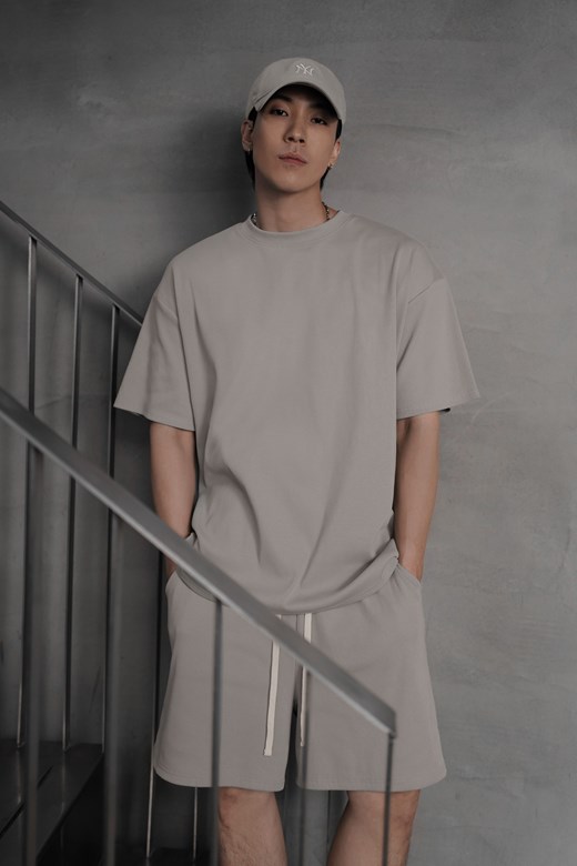 仿舊羅紋寬鬆短袖(UNISEX)