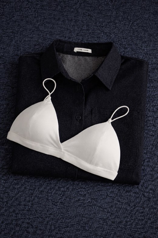 美背細帶三角杯BRA