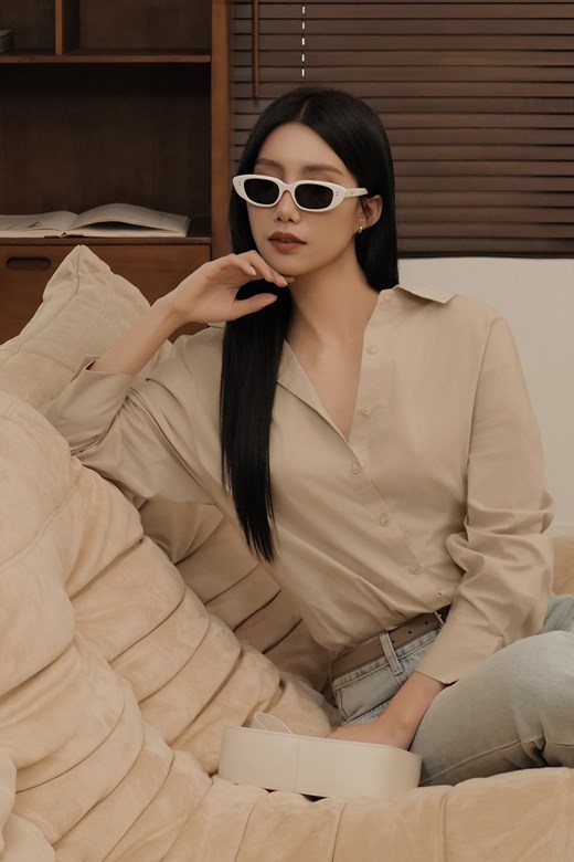 後壓摺寬鬆襯衫