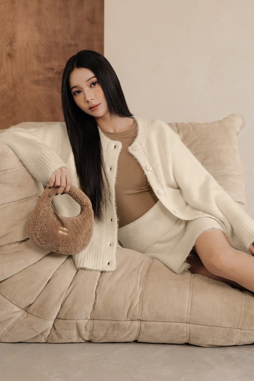 羊駝毛針織開衫