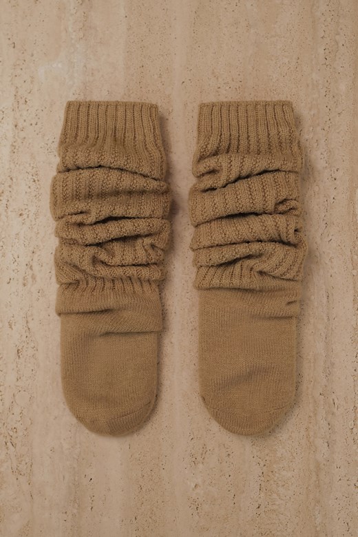 坑紋粗針長襪