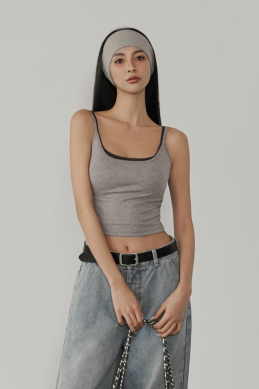 真兩件細肩棉質BRATOP