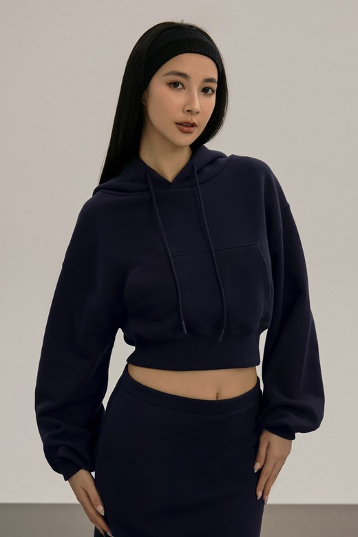 抽繩連帽澎袖帽TEE