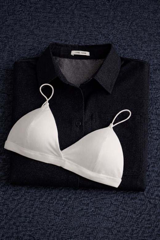 美背細帶三角杯BRA
