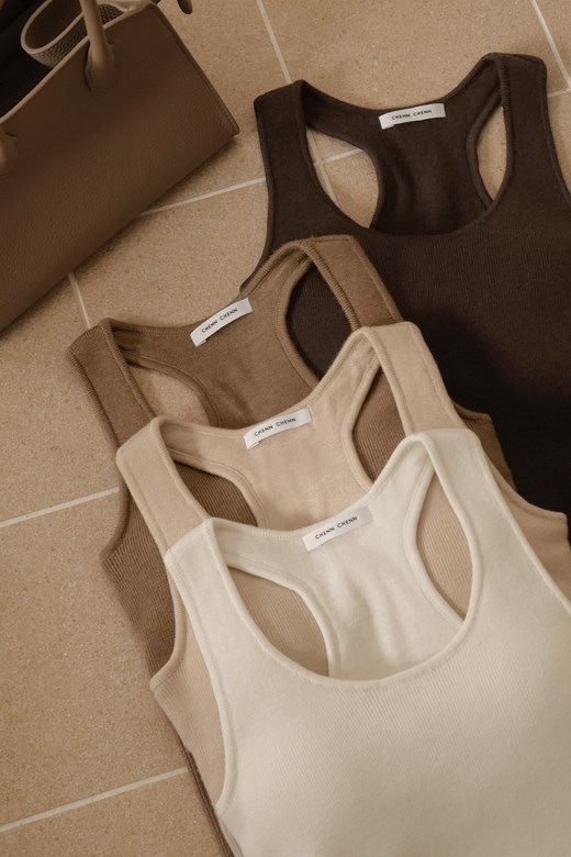 細針羊毛削肩BRATOP