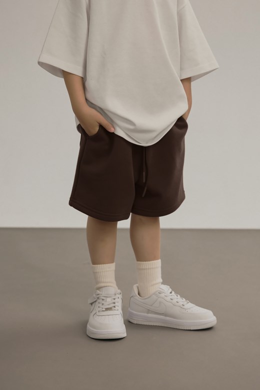 抽繩棉質口袋短褲(KID)