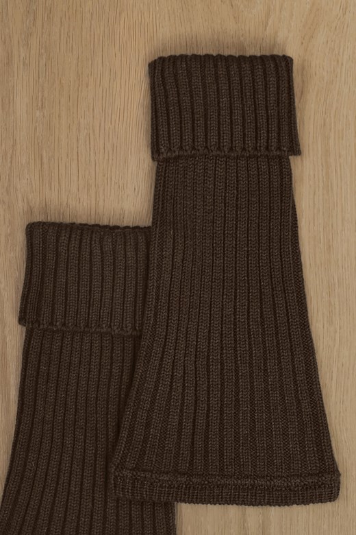 羊毛針織坑條襪套