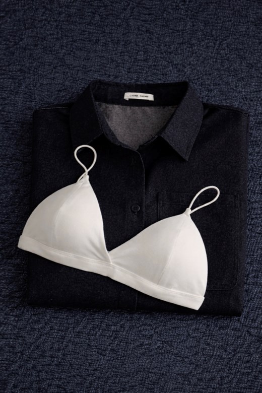 美背細帶三角杯BRA