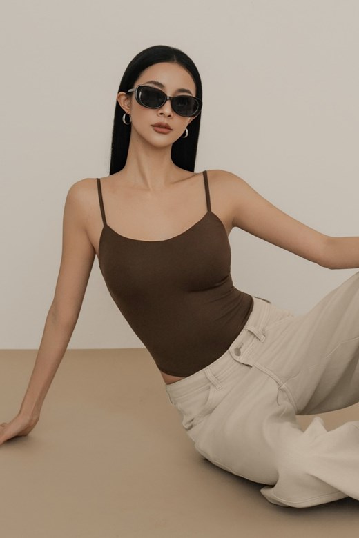 細肩V領連體BRATOP