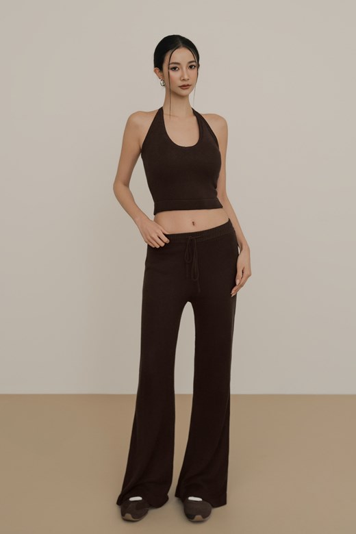 絲光針織綁帶繞脖BRATOP