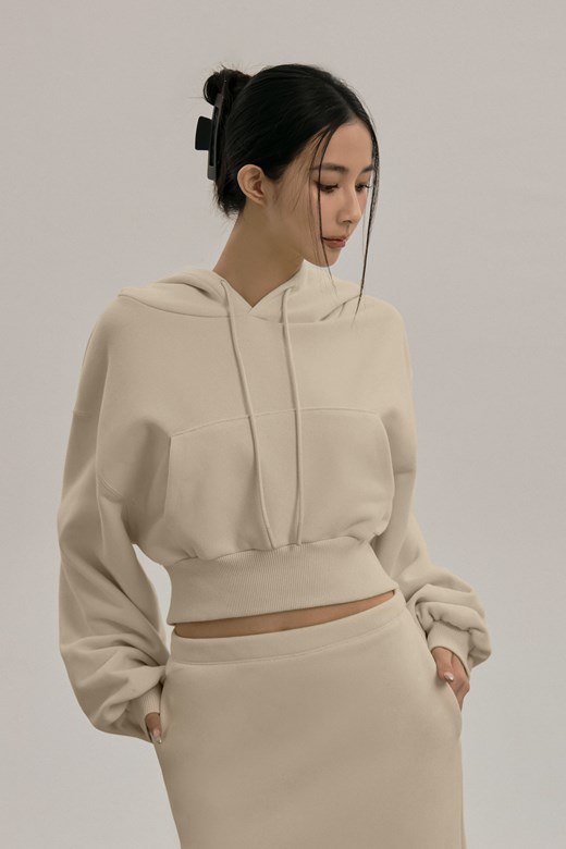 抽繩連帽澎袖帽TEE
