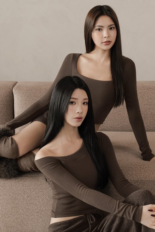 暖絨內磨毛斜肩BRATOP