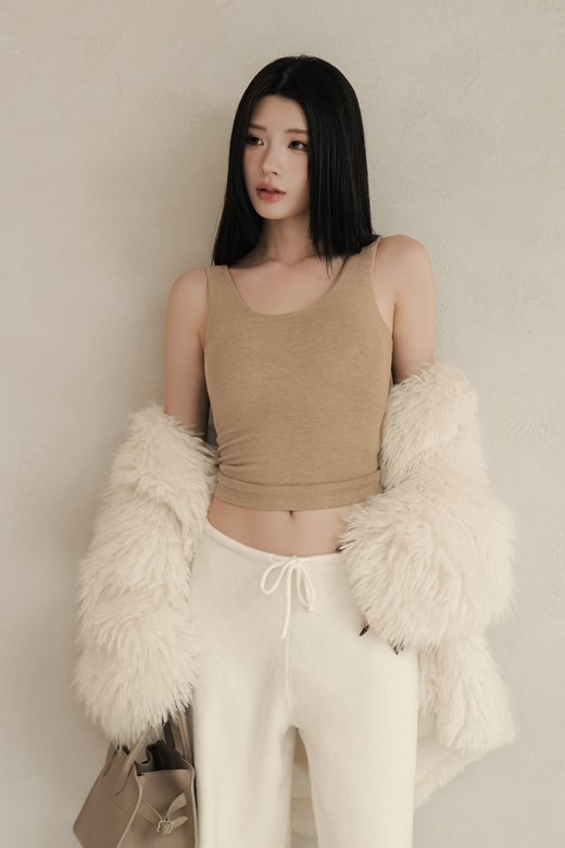 暖絨內磨毛U領BRATOP