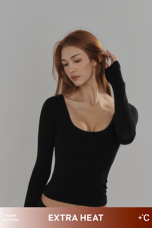 (HEAT)2WAY長袖發熱BRATOP