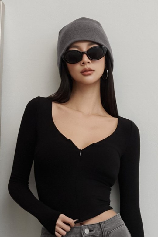 博主感針織毛線帽