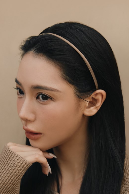 皮革彈力細髮箍