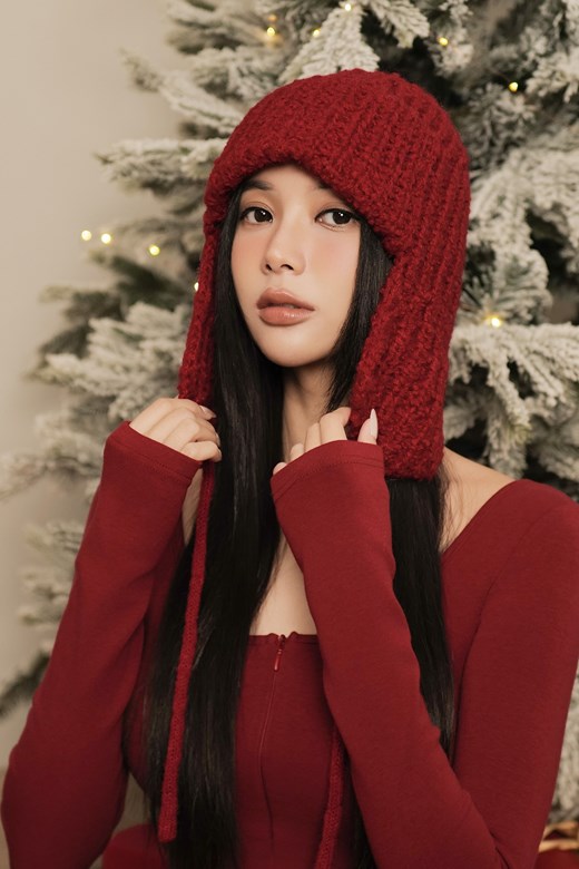 粗針毛線雷鋒帽