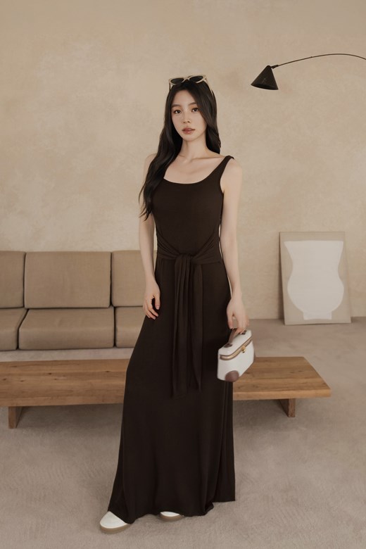 綁帶美背坑紋BRA長洋