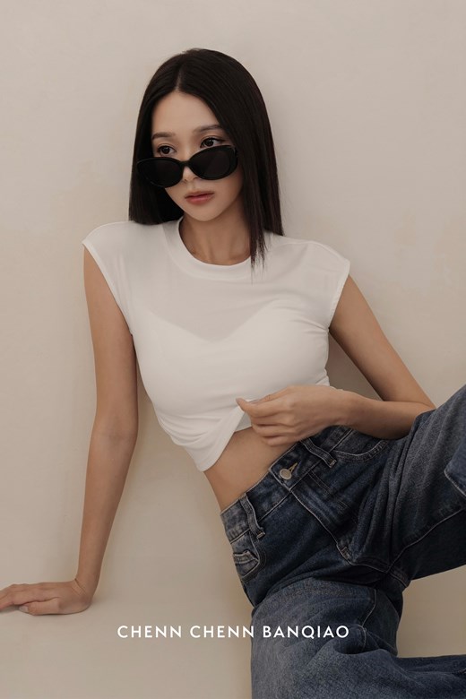 EVERYDAY 彈力短TEE +涼感美背BRA (白色限定組)