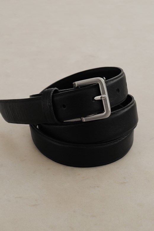 自訂款牛皮銀釦皮帶