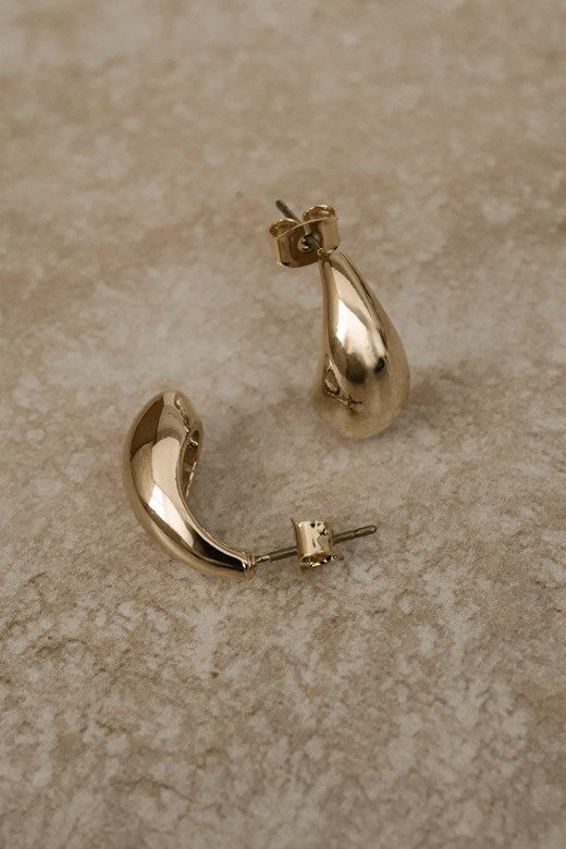 金屬水滴耳環