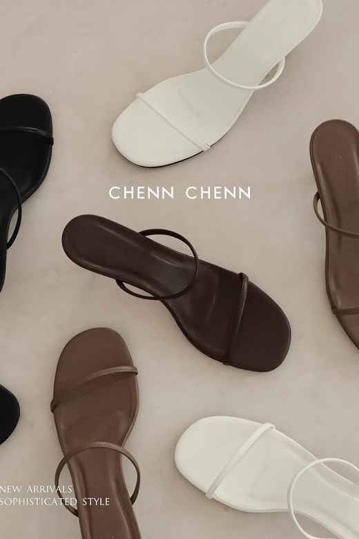 雙細帶高跟涼鞋