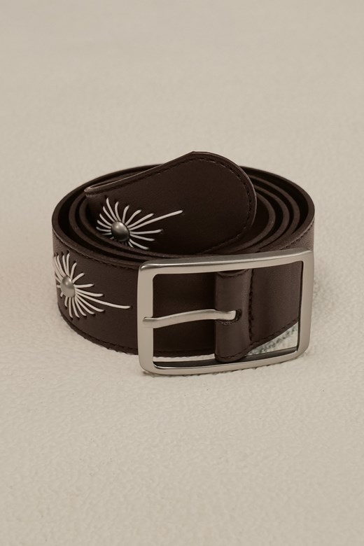 美式金屬刺繡皮帶