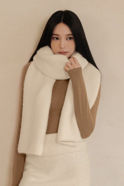 羊毛厚磅針織圍巾