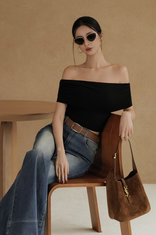 一字領抽皺BRATOP