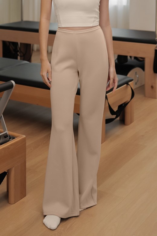 彈力棉質喇叭長褲