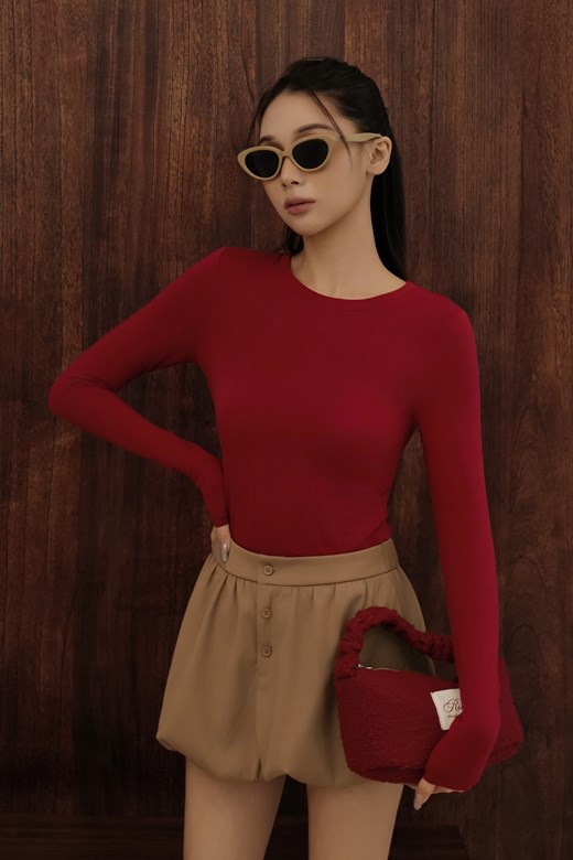 經典彈力薄長袖打底衣