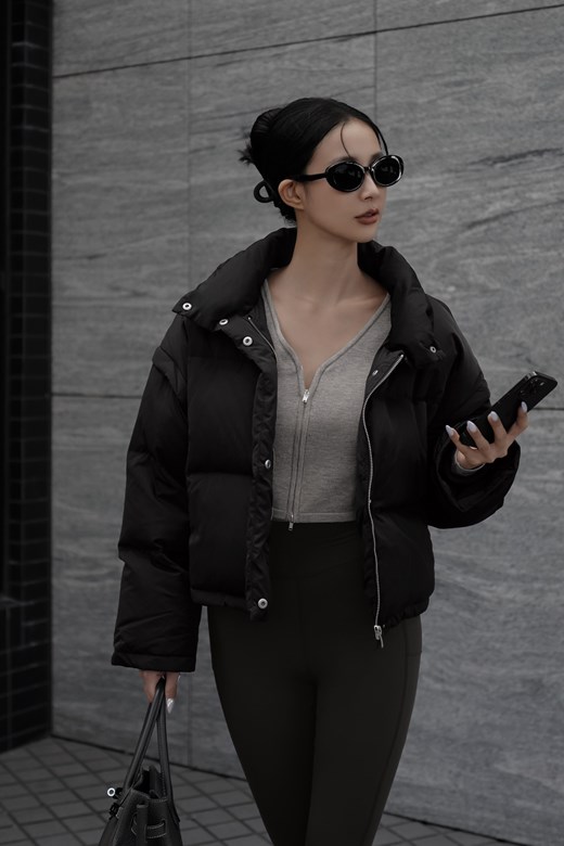 2WAY寬鬆短版羽絨外套