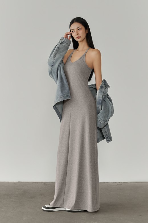 細肩挖背棉質BRA長洋