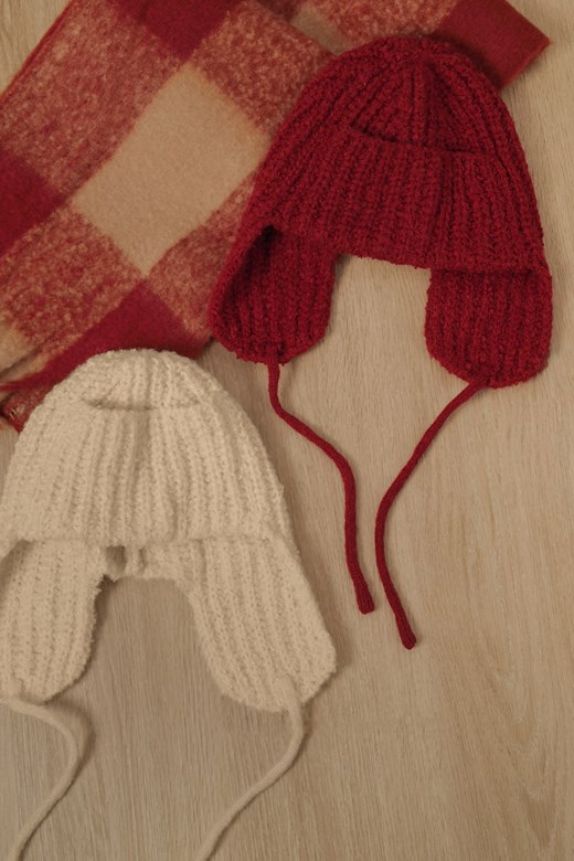 粗針毛線雷鋒帽