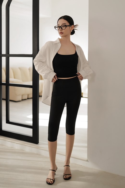 高腰彈力七分LEGGING