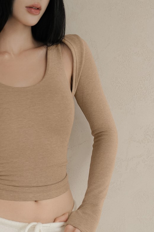 暖絨內磨毛坎肩罩衫