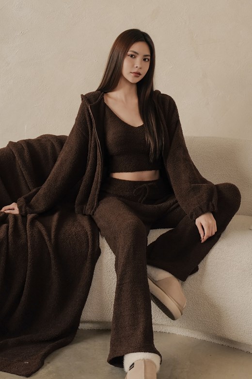 FLUFFY連帽拉鍊外套