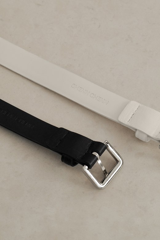 自訂款牛皮銀釦皮帶