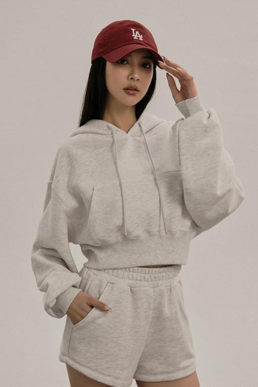 抽繩連帽澎袖帽TEE