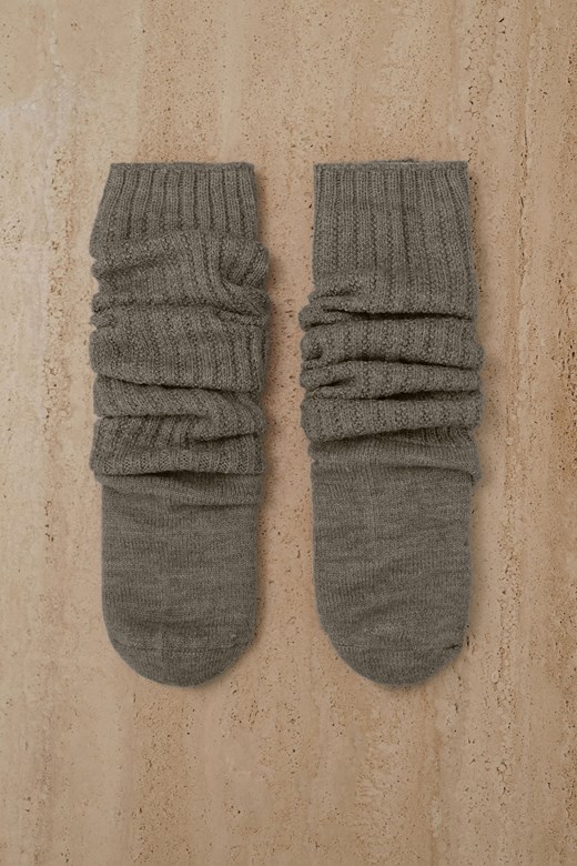 坑紋粗針長襪