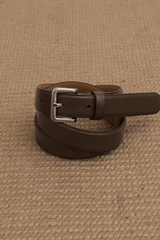 自訂款牛皮銀釦皮帶