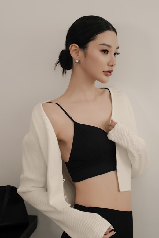 彈力天絲V領BRATOP