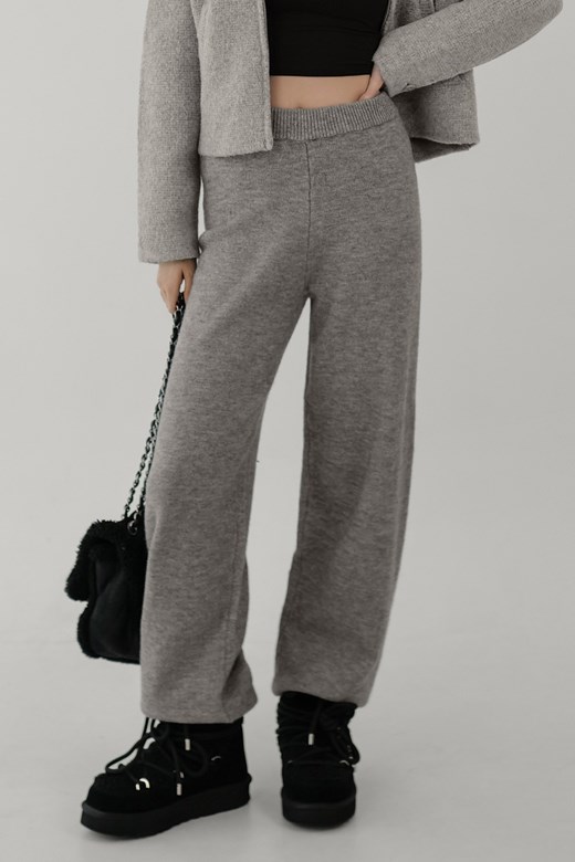 內抽繩針織縮口長褲