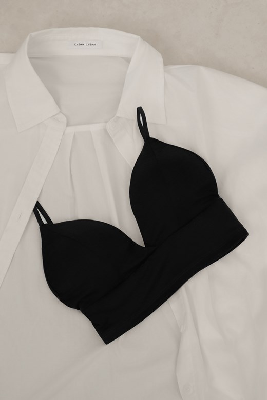 彈力天絲V領BRATOP