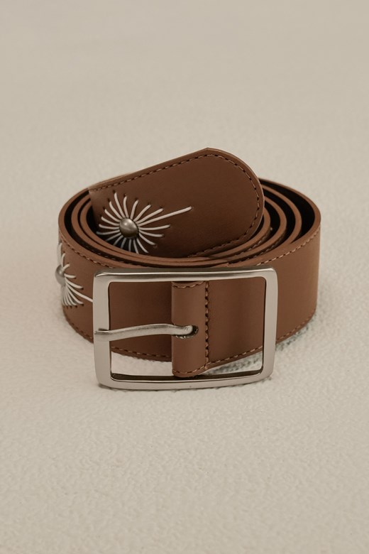 美式金屬刺繡皮帶