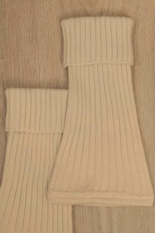 羊毛針織坑條襪套