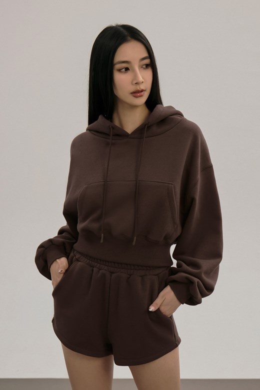 抽繩連帽澎袖帽TEE